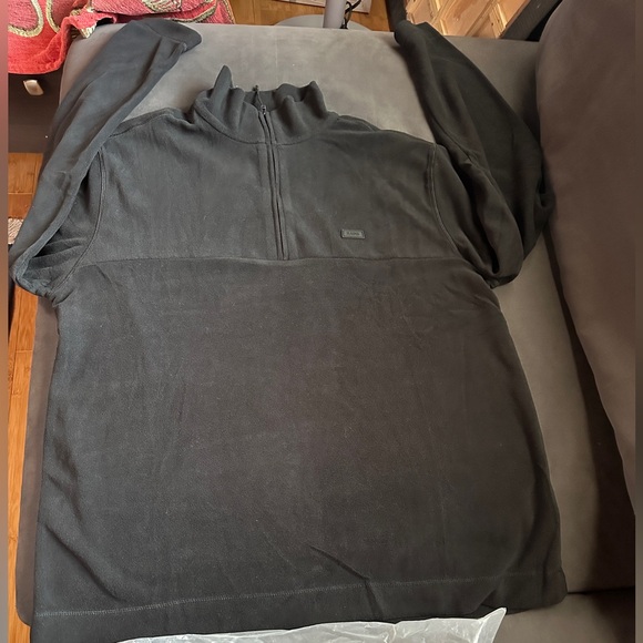 RAINS fleece quarter zip black NWT medium - Picture 2 of 3